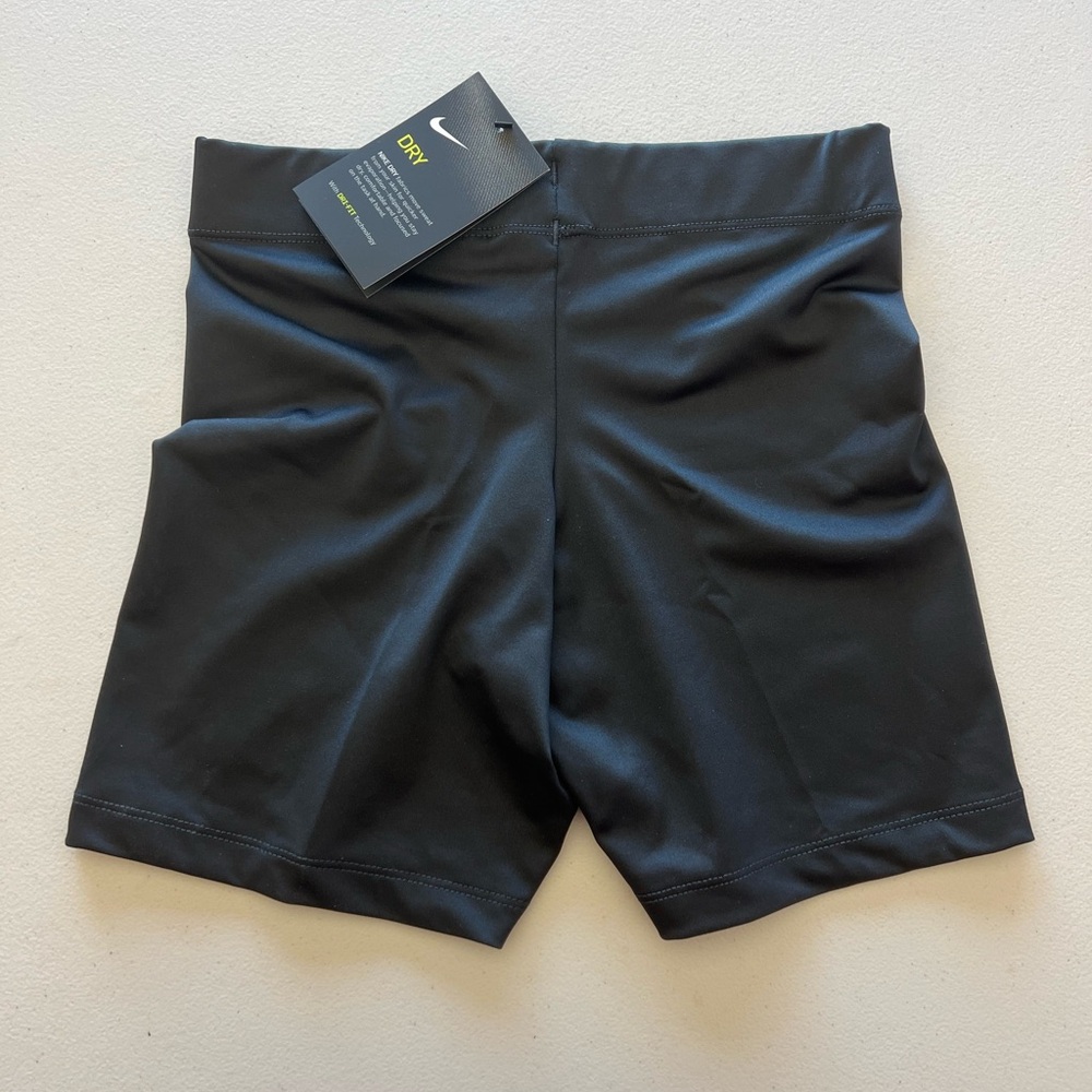Nike Spandex Black Shorts Dri-FIT Women's XS NWT Running Volleyball Compression - Picture 2 of 5